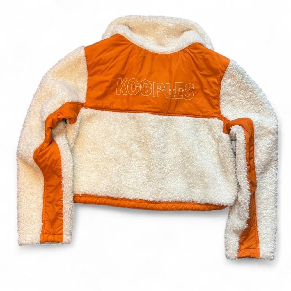 NEW The Kooples x SPORT RARE Activewear Cropped Teddy Zip-Up Fleece — L/XL - Picture 2 of 8